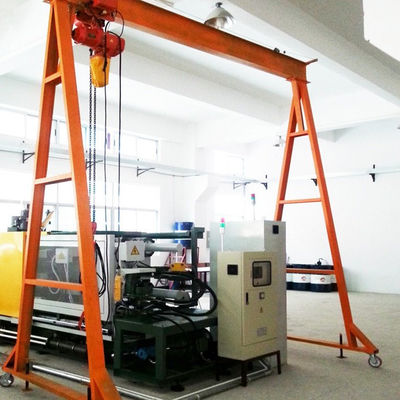Una pequeña grúa de pórtico portátil del marco 3,2 Ton Rail Operation